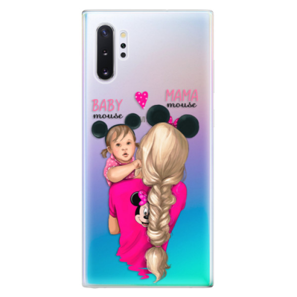 Odolné silikónové puzdro iSaprio - Mama Mouse Blond and Girl - Samsung Galaxy Note 10+