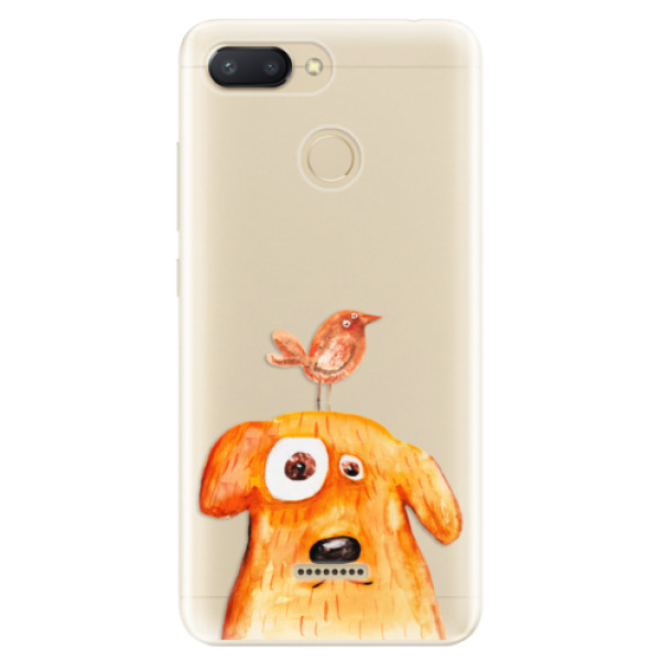 Odolné silikónové puzdro iSaprio - Dog And Bird - Xiaomi Redmi 6
