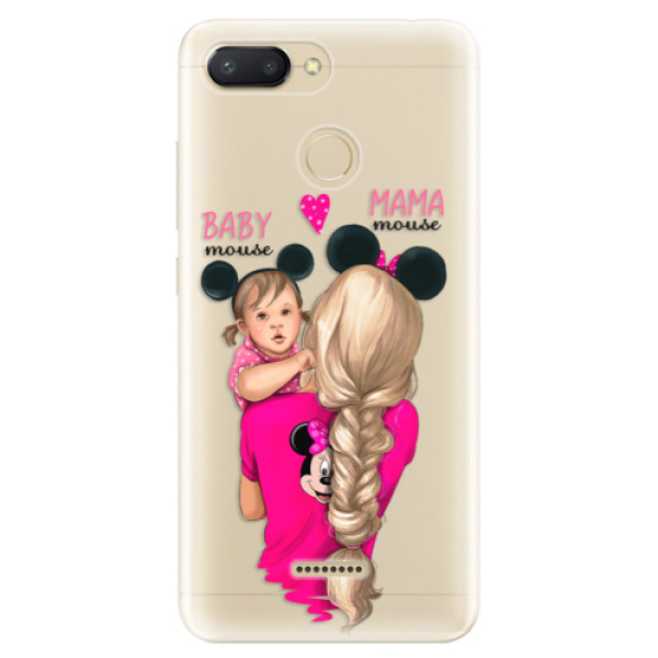 Odolné silikónové puzdro iSaprio - Mama Mouse Blond and Girl - Xiaomi Redmi 6