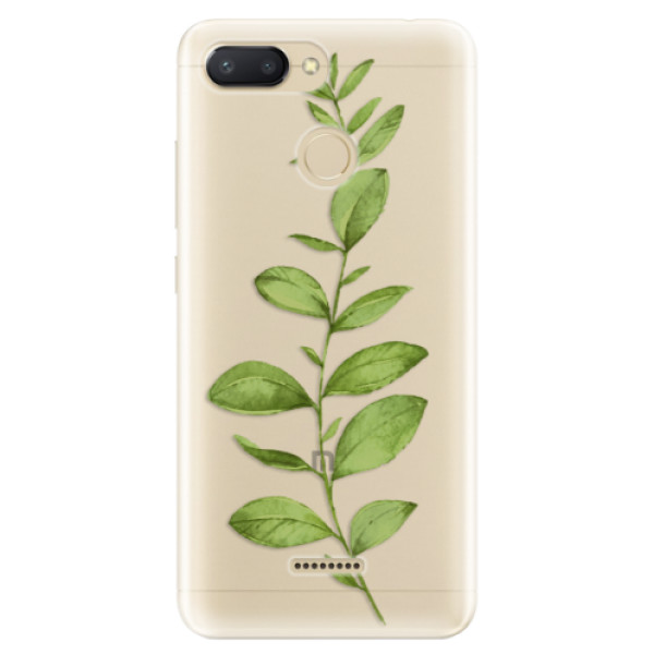 Odolné silikónové puzdro iSaprio - Green Plant 01 - Xiaomi Redmi 6
