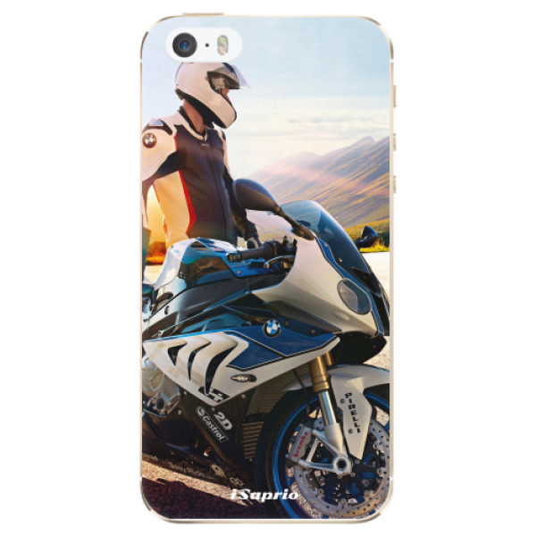Odolné silikónové puzdro iSaprio - Motorcycle 10 - iPhone 5/5S/SE
