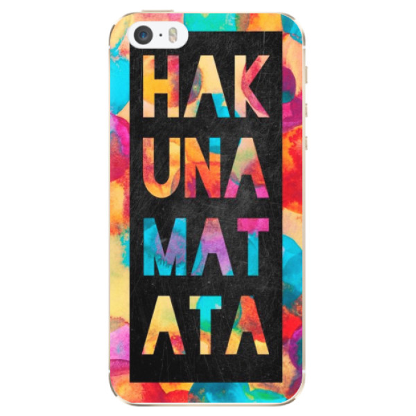Odolné silikónové puzdro iSaprio - Hakuna Matata 01 - iPhone 5/5S/SE