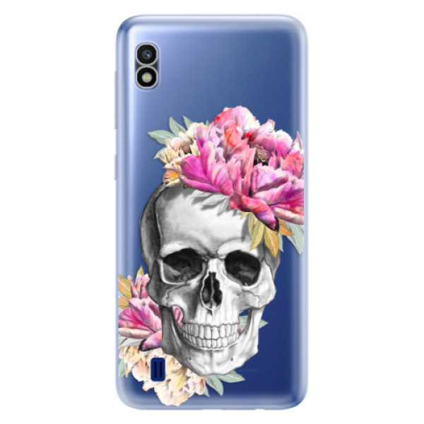 Odolné silikónové puzdro iSaprio - Pretty Skull - Samsung Galaxy A10