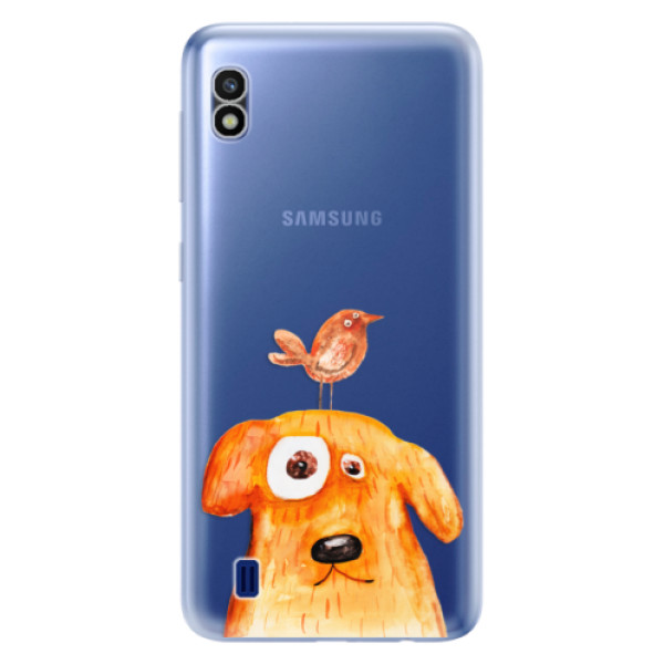 Odolné silikónové puzdro iSaprio - Dog And Bird - Samsung Galaxy A10