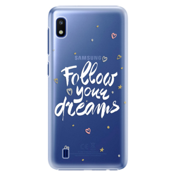 Plastové puzdro iSaprio - Follow Your Dreams - white - Samsung Galaxy A10