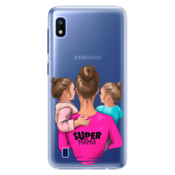 Plastové puzdro iSaprio - Super Mama - Two Girls - Samsung Galaxy A10