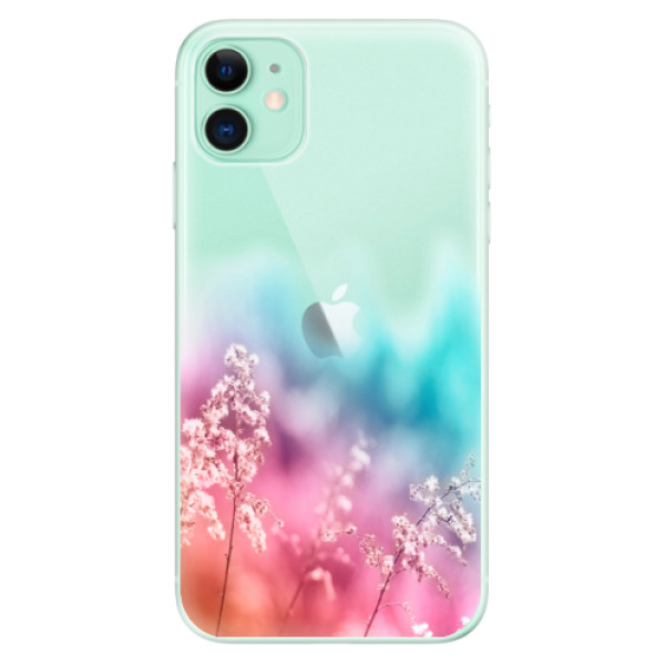 Odolné silikónové puzdro iSaprio - Rainbow Grass - iPhone 11