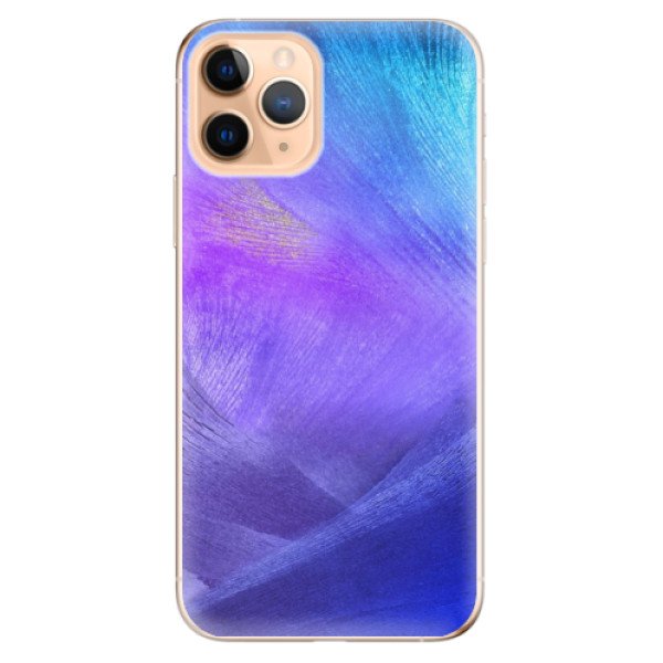 Odolné silikónové puzdro iSaprio - Purple Feathers - iPhone 11 Pro