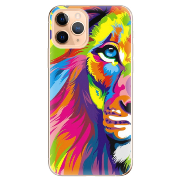 Odolné silikónové puzdro iSaprio - Rainbow Lion - iPhone 11 Pro