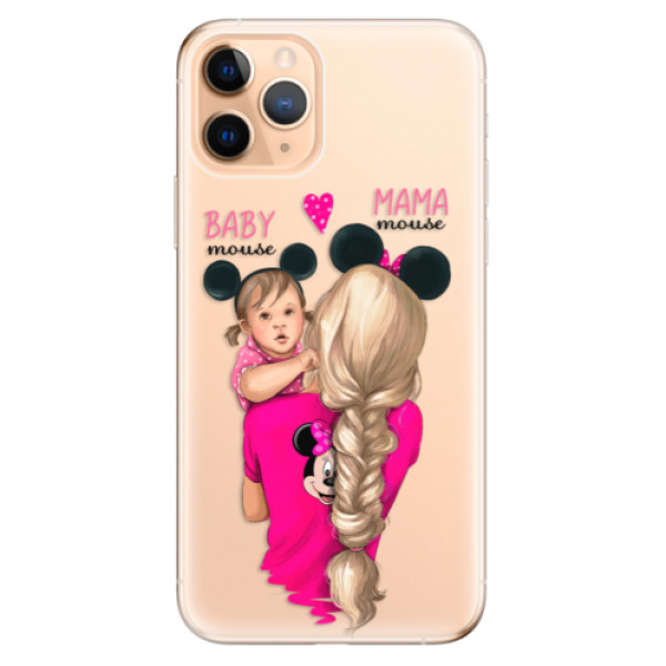 Odolné silikónové puzdro iSaprio - Mama Mouse Blond and Girl - iPhone 11 Pro