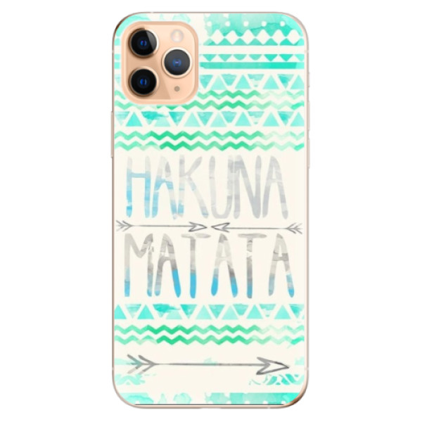 Odolné silikónové puzdro iSaprio - Hakuna Matata Green - iPhone 11 Pro Max