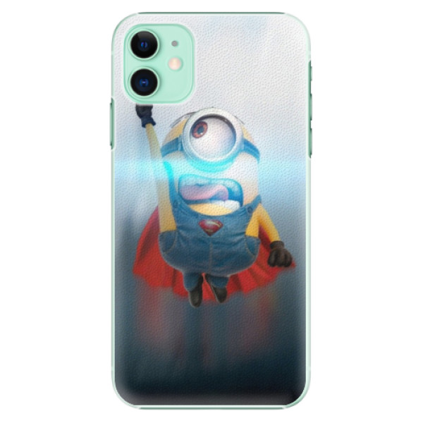 Plastové puzdro iSaprio - Mimons Superman 02 - iPhone 11