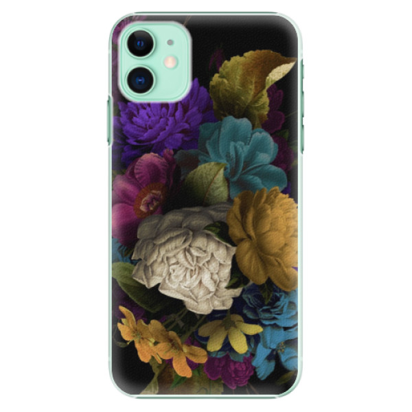 Plastové puzdro iSaprio - Dark Flowers - iPhone 11