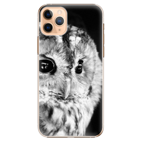 Plastové puzdro iSaprio - BW Owl - iPhone 11 Pro Max