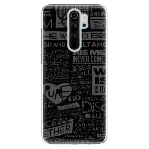 Plastové puzdro iSaprio - Text 01 - Xiaomi Redmi Note 8 Pro