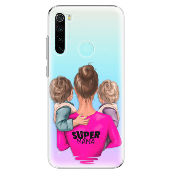 Plastové puzdro iSaprio - Super Mama - Two Boys - Xiaomi Redmi Note 8