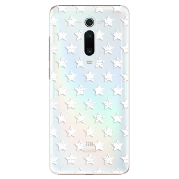 Plastové puzdro iSaprio - Stars Pattern - white - Xiaomi Mi 9T Pro
