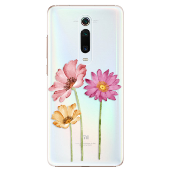 Plastové puzdro iSaprio - Three Flowers - Xiaomi Mi 9T Pro