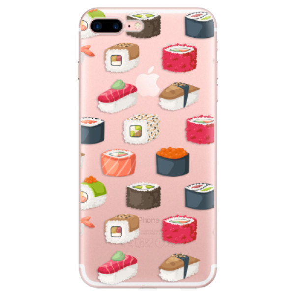 Odolné silikónové puzdro iSaprio - Sushi Pattern - iPhone 7 Plus