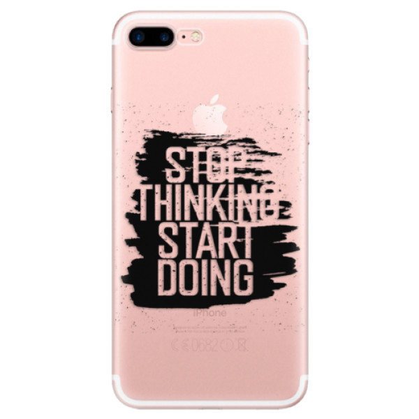 Odolné silikónové puzdro iSaprio - Start Doing - black - iPhone 7 Plus