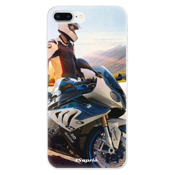 Odolné silikónové puzdro iSaprio - Motorcycle 10 - iPhone 8 Plus