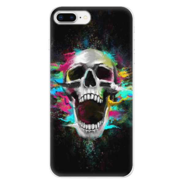 Odolné silikónové puzdro iSaprio - Skull in Colors - iPhone 8 Plus