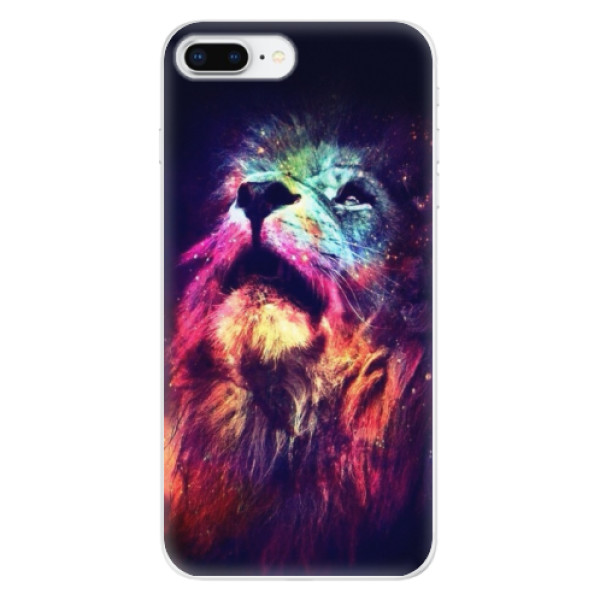 Odolné silikónové puzdro iSaprio - Lion in Colors - iPhone 8 Plus
