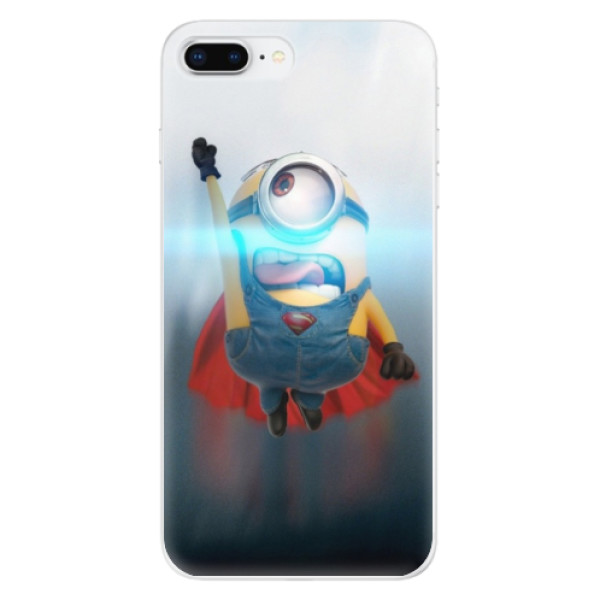 Odolné silikónové puzdro iSaprio - Mimons Superman 02 - iPhone 8 Plus