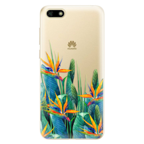 Odolné silikónové puzdro iSaprio - Exotic Flowers - Huawei Y5 2018