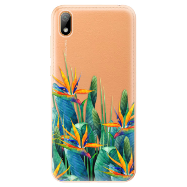 Odolné silikónové puzdro iSaprio - Exotic Flowers - Huawei Y5 2019