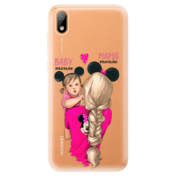 Odolné silikónové puzdro iSaprio - Mama Mouse Blond and Girl - Huawei Y5 2019