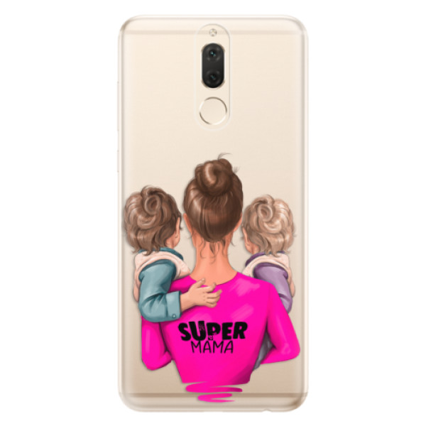 Odolné silikónové puzdro iSaprio - Super Mama - Two Boys - Huawei Mate 10 Lite