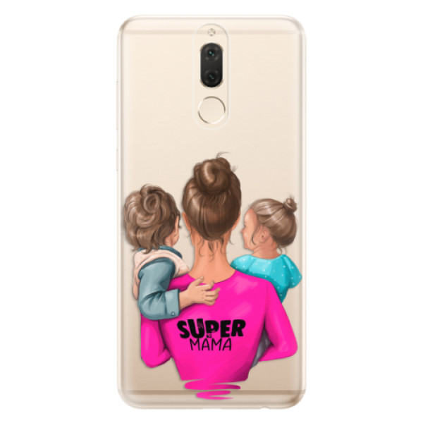 Odolné silikónové puzdro iSaprio - Super Mama - Boy and Girl - Huawei Mate 10 Lite