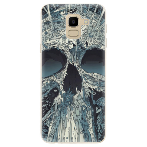 Odolné silikónové puzdro iSaprio - Abstract Skull - Samsung Galaxy J6