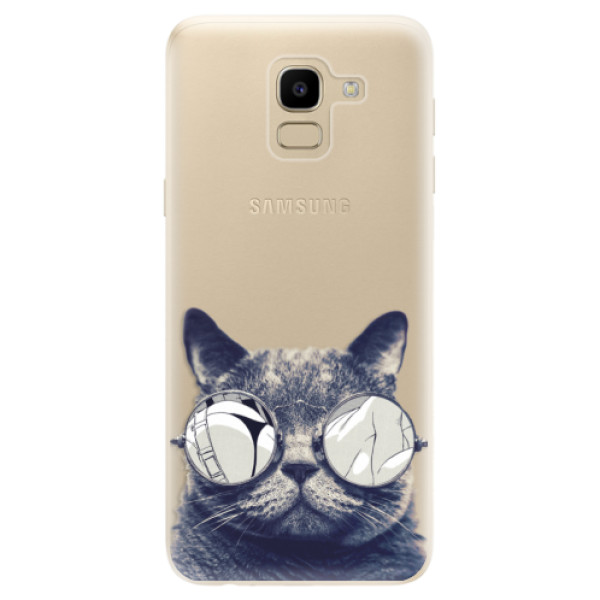 Odolné silikónové puzdro iSaprio - Crazy Cat 01 - Samsung Galaxy J6