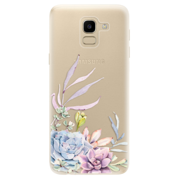 Odolné silikónové puzdro iSaprio - Succulent 01 - Samsung Galaxy J6