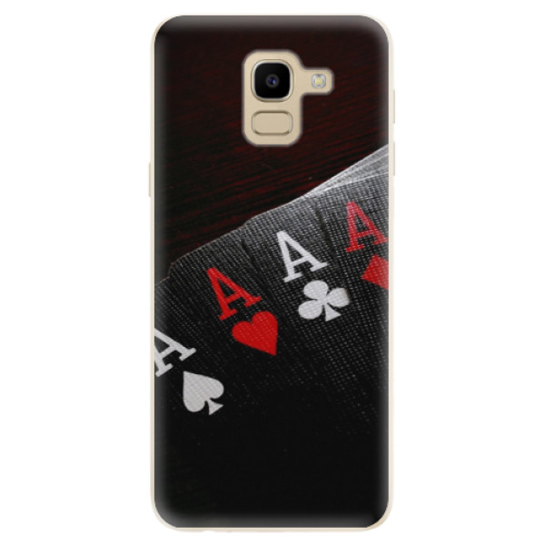 Odolné silikónové puzdro iSaprio - Poker - Samsung Galaxy J6