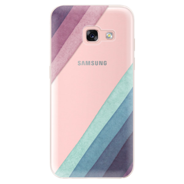 Odolné silikónové puzdro iSaprio - Glitter Stripes 01 - Samsung Galaxy A3 2017