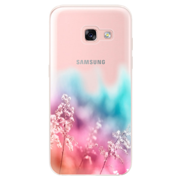 Odolné silikónové puzdro iSaprio - Rainbow Grass - Samsung Galaxy A3 2017