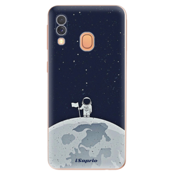 Odolné silikónové puzdro iSaprio - On The Moon 10 - Samsung Galaxy A40