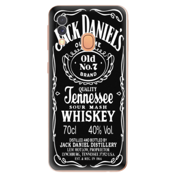 Odolné silikónové puzdro iSaprio - Jack Daniels - Samsung Galaxy A40