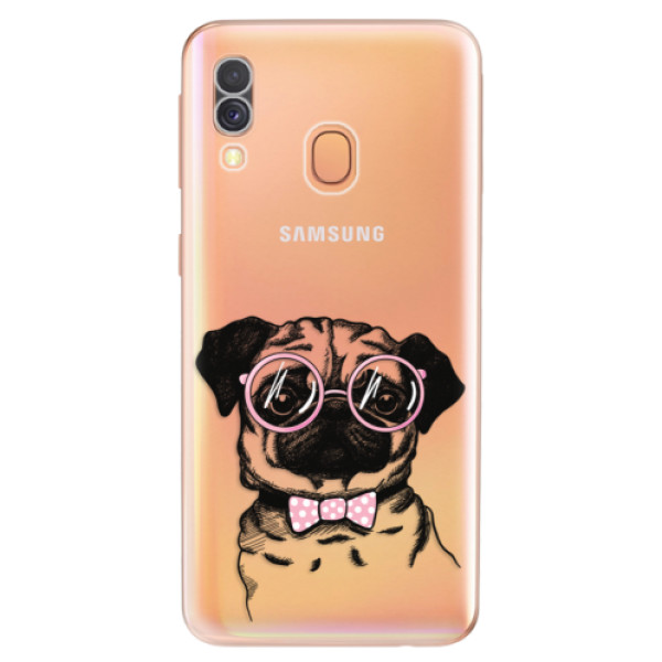 Odolné silikónové puzdro iSaprio - The Pug - Samsung Galaxy A40