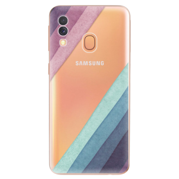 Odolné silikónové puzdro iSaprio - Glitter Stripes 01 - Samsung Galaxy A40