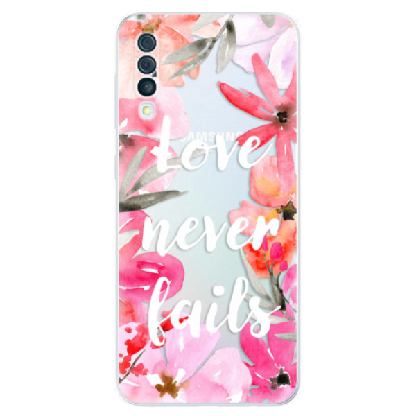 Odolné silikónové puzdro iSaprio - Love Never Fails - Samsung Galaxy A50