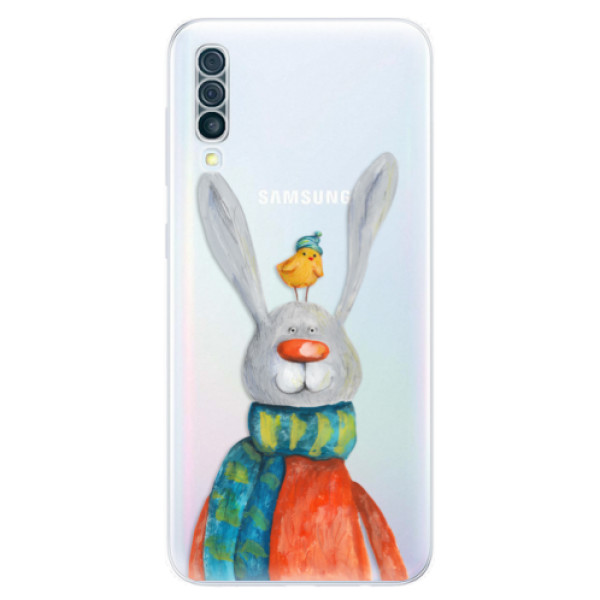 Odolné silikónové puzdro iSaprio - Rabbit And Bird - Samsung Galaxy A50