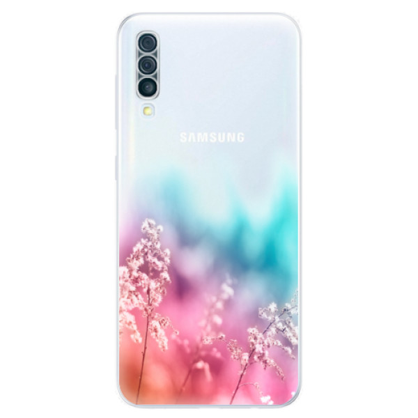 Odolné silikónové puzdro iSaprio - Rainbow Grass - Samsung Galaxy A50