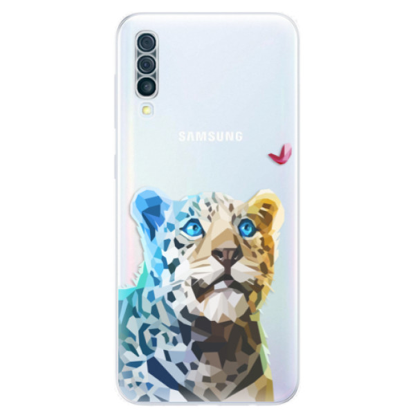 Odolné silikónové puzdro iSaprio - Leopard With Butterfly - Samsung Galaxy A50