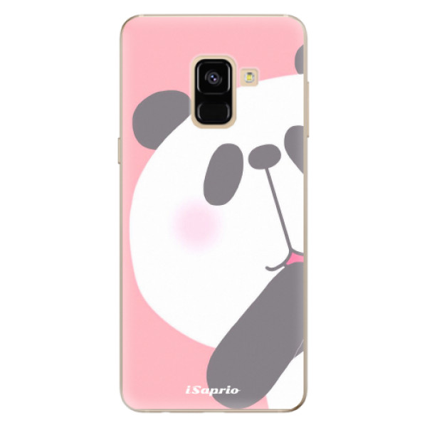 Odolné silikónové puzdro iSaprio - Panda 01 - Samsung Galaxy A8 2018