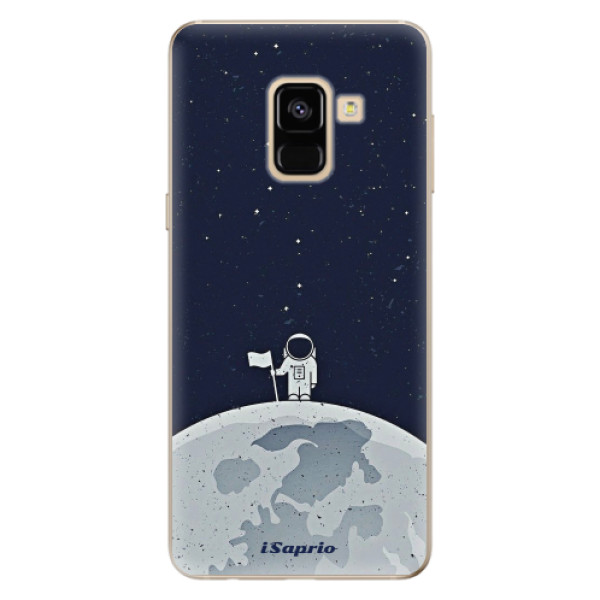 Odolné silikónové puzdro iSaprio - On The Moon 10 - Samsung Galaxy A8 2018