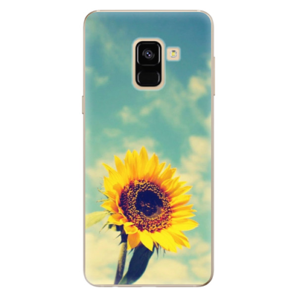 Odolné silikónové puzdro iSaprio - Sunflower 01 - Samsung Galaxy A8 2018